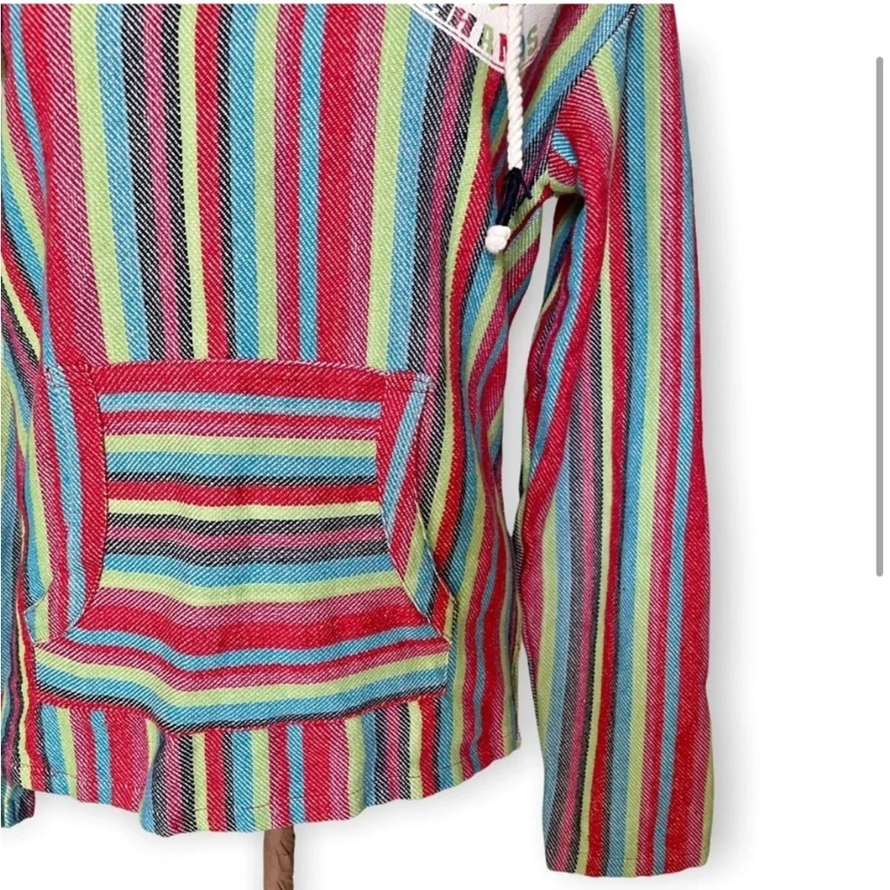 Beach by Exist Bahamas striped cotton pullover sweater hoodie